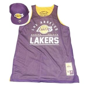LAKER Reversible Jersey Sz M With Hat
